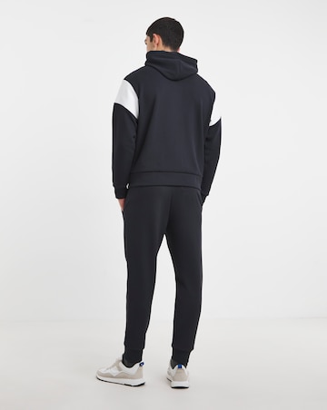 BOSS Contrast Hooded Zip Through Tracksuit - Navy