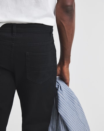 Union Black Slim Fit Gabardine Jeans
