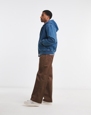 Dickies Lined Denim Hooded Bomber - Classic Blue