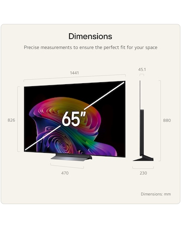 LG OLED65C66LB 65in OLED Evo AI 4K Smart TV