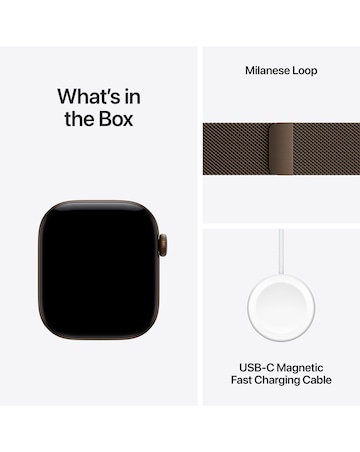 Apple Watch Series 12 GPS 42mm - Dark Bronze Aluminium/Dark Bronze Milanese Loop