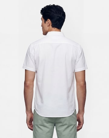 Short Sleeve Linen Blend Shirt