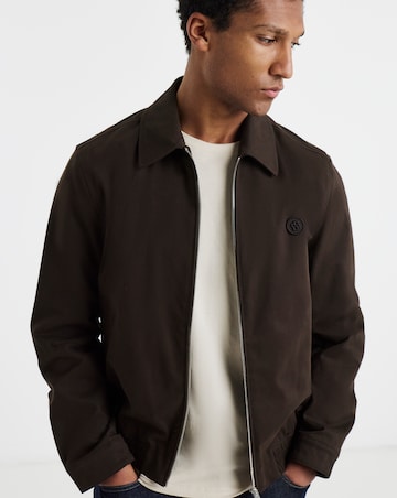 BOSS BB Cotton Coach Jacket - Dark Brown