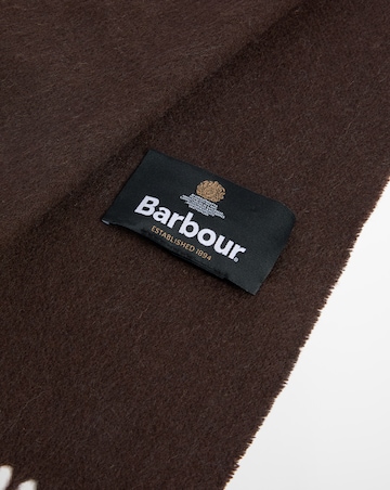 Barbour Plain Lambswool Scarf - Rustic