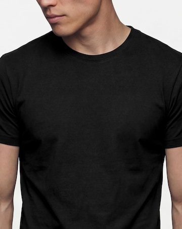 Pure Cotton Crew Neck T-Shirt- Black