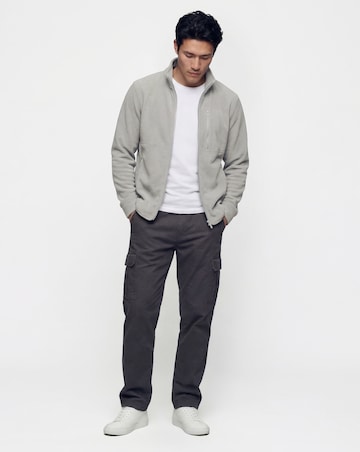 Microfleece Full Zip Jacket-Grey