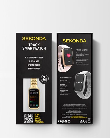 Sekonda Track Smart Watch - Gold Stainless Steel