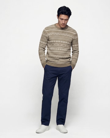 Knitted Fairisle Crew Neck Jumper
