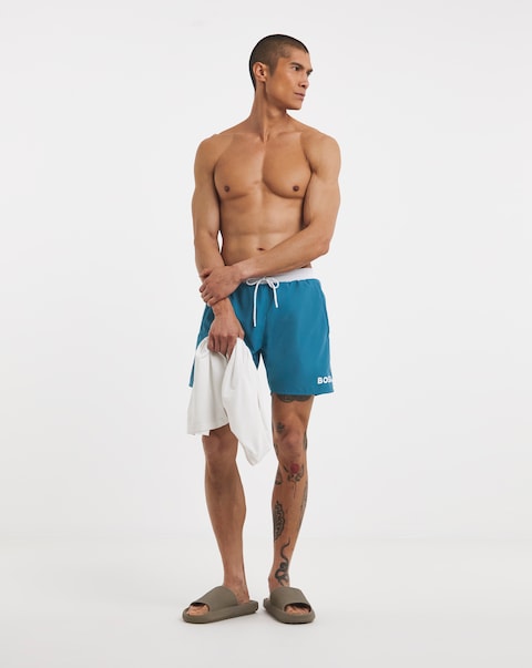 BOSS Starfish Logo Swimshort - Blue