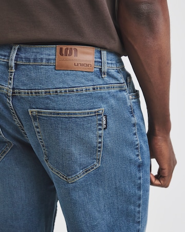 Union Loose Fit Stretch Jeans Mid Wash