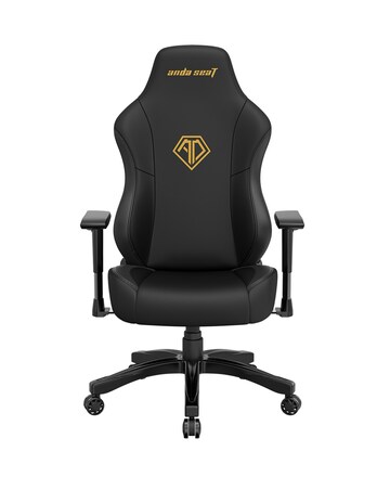 Anda seaT Phantom 3 Premium Large Gaming Chair - Black (Golden logo)