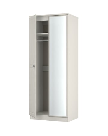 Peregrine Ready Assembled 2 Door Mirrored Wardrobe - Kids