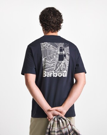 Barbour Moonwell Short Sleeve Graphic Relaxed T-Shirt - Navy