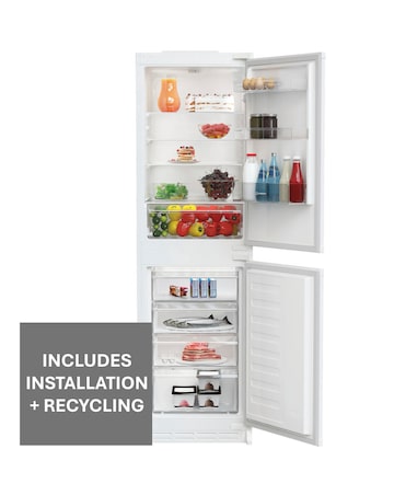 Indesit KINS 1261B4 UK Integrated 50/50 Fridge Freezer White + Install
