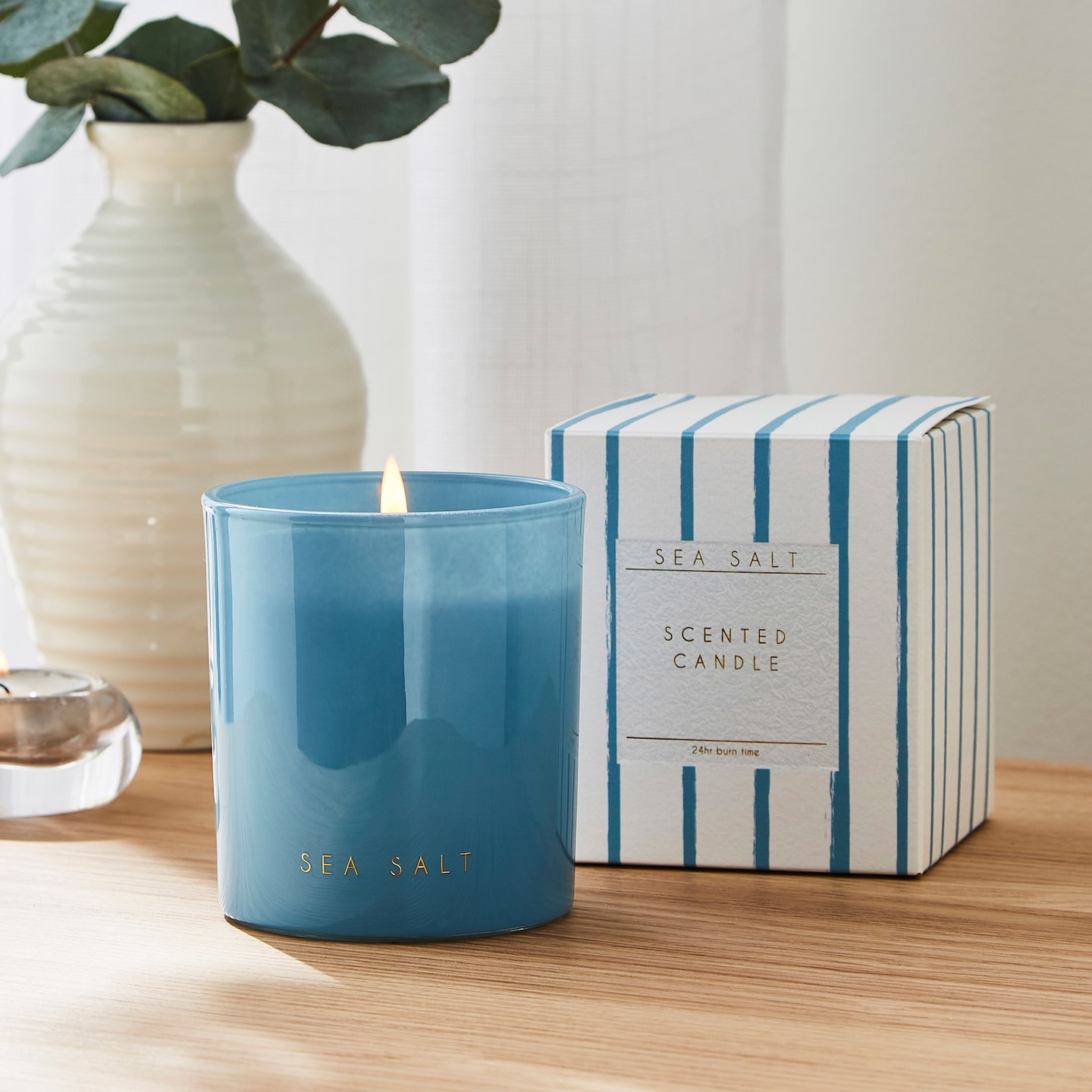 Sea Salt Scented Candle is pictured.