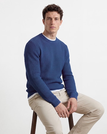 Textured Crew Neck Jumper