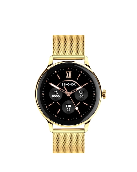 Sekonda Flex Plus Smart Watch - Gold Stainless Steel Mesh