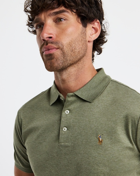 Polo Ralph Lauren Short Sleeve Soft Cotton Polo - Green Heather