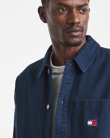 Tommy Jeans Essential Overshirt - Navy