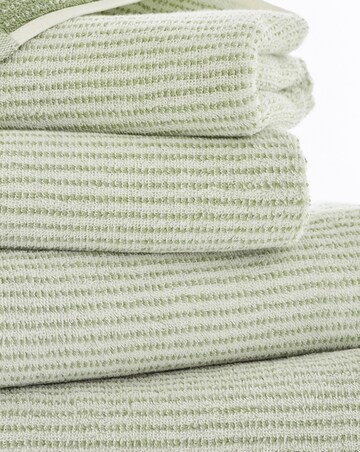 The Lyndon Company Willow Weave Striped 100% Cotton Towel