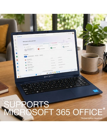 Entity Era 15in Celeron N4500 4GB 128GB Windows 11 Laptop - Midnight Navy