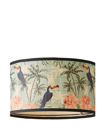 ValueLights Daintree Medium Pastels Bamboo Drum Shade 35cm
