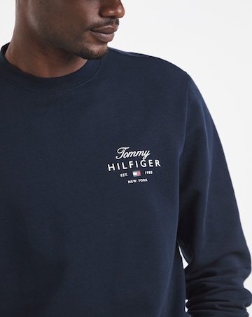 Tommy Hilfiger Script Stack Sweatshirt - Navy