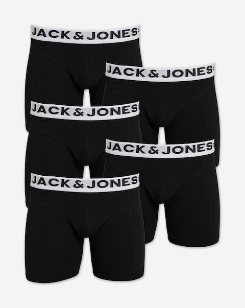 Jack & Jones Sense 5-Pack Trunks - Black
