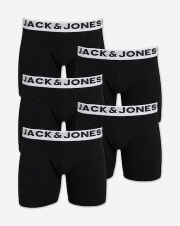 Jack & Jones Sense 5-Pack Trunks - Black