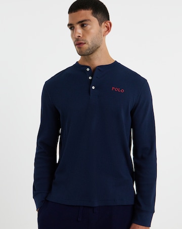 Polo Ralph Lauren Waffle Lounge Top - Navy