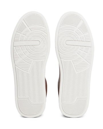 Tommy Hilfiger Court Leather Trainers - Cognac