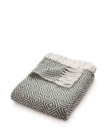 Woven Diamond Indoor/Outdoor Throw
