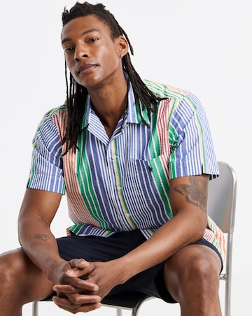 Polo Ralph Lauren Short Sleeve Stripe Seersucker Shirt - Multi