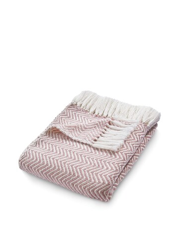 Woven Herringbone Indoor/Outdoor Throw