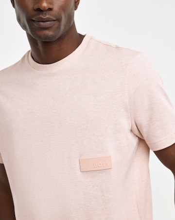 BOSS Short Sleeve Structure T-Shirt - Pink