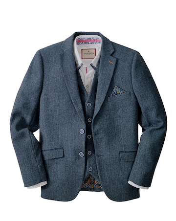 Joe Browns Charming Herringbone Blazer - Navy