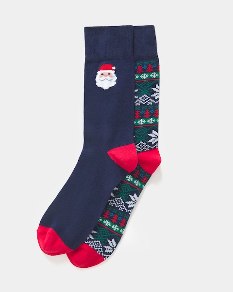 2 Pack Novelty Christmas Socks