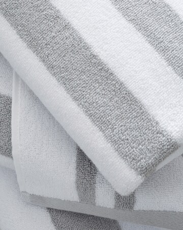 Bianca Reversible Stripe Jacquard Towels