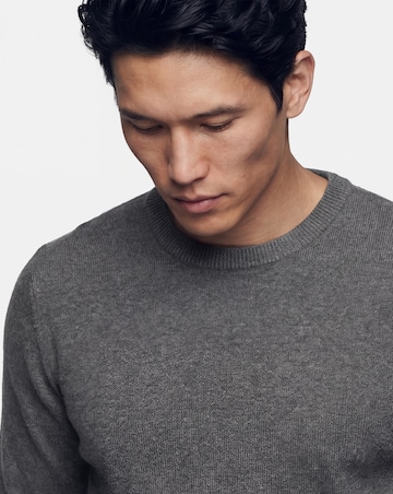 Dark Grey Marl Knitted Crew Neck Jumper