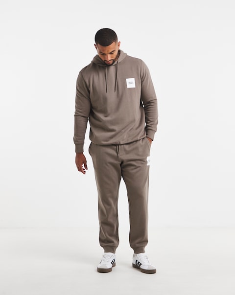 Jack & Jones Lock Sweat Hoodie and Pants Set - Brown