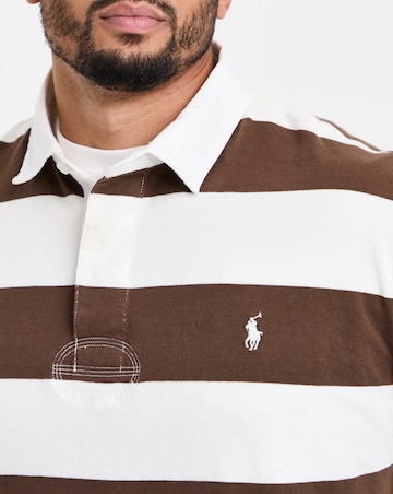 Polo Ralph Lauren Long Sleeve Stripe Rugby - Cream/Brown