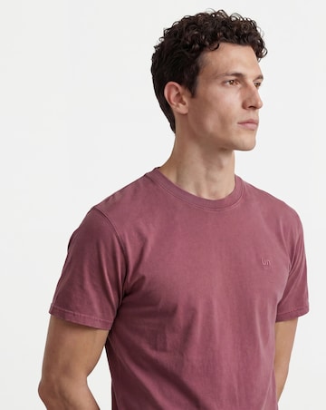 Union Garment Dyed T-Shirt- Burgundy