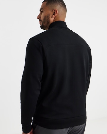 BOSS Black Stripe Full Zip Sweat Top