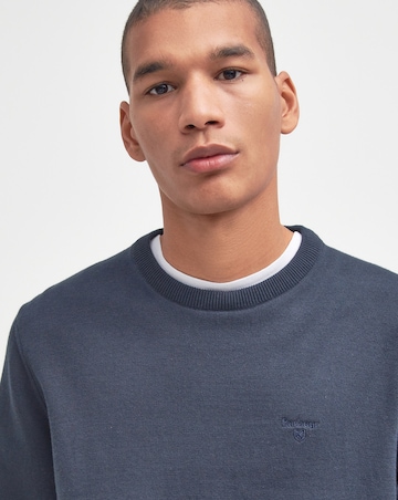 Barbour Pima Cotton Crewneck Sweater - Navy