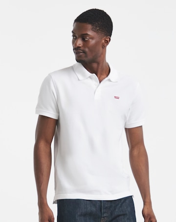 Levi's Short Sleeve Housemark Pique Polo - White