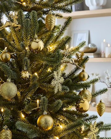 Gold Shatterproof Bauble Bumper Pack - Set of 40