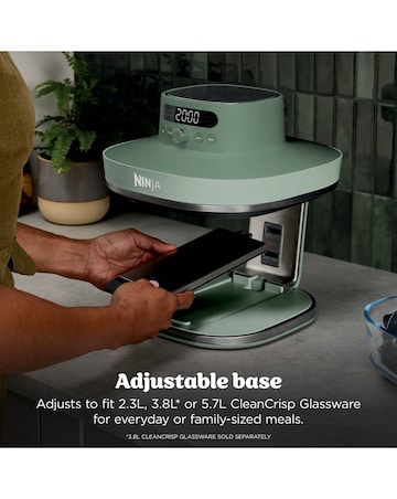 Ninja CRISPi PRO 5 in 1 Glass Air Fryer Moss Green