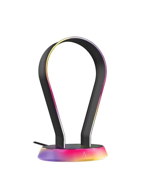 Stealth Light Up Charging Headset Stand - Glow Black