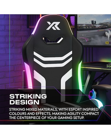 X Rocker Agility Compact PC Gaming Chair for Juniors with Neo Motion SYNC - RGB