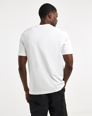 BOSS Short Sleeve Stripe Logo T-Shirt - White